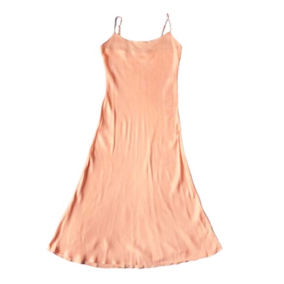 J. crew Gwyneth cupro-blend slip dress peach - Picture 9 of 14